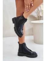 Boty Na Zip S Dekorativním Černé model 21671148 - Boto
