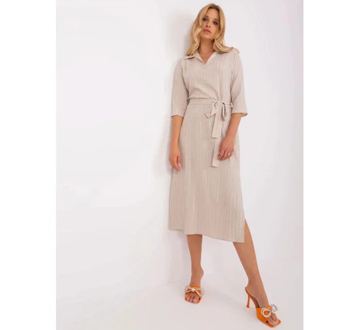 Dámské šaty SK 509342 1.51P světle béžové - Lakerta