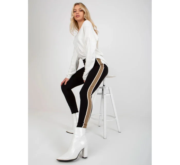 Dámské legíny VI LG model 20612381 Černá S béžovou - FPrice