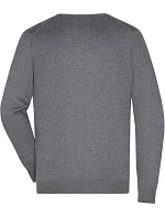JN Pánský svetr s výstřihem do V 02.0 grey heather model 22487917 - Daiber