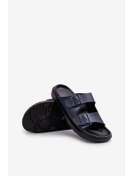 Lehké Pánské Sandály S Sponami Big Star NN174593 Modré Lehké Pánské Sandály S Sponami Big Star NN174593 Modré