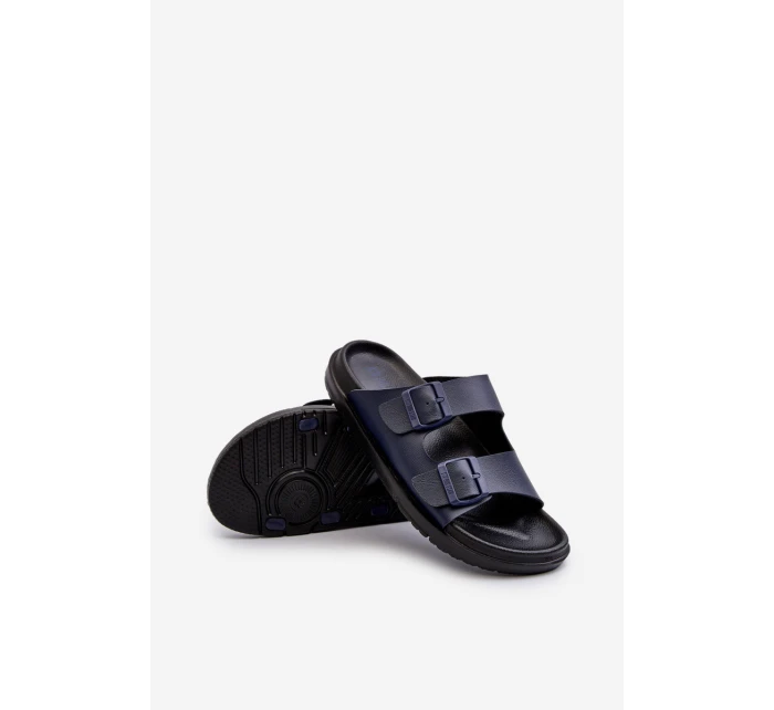 Lehké Pánské Sandály S Sponami Big Star NN174593 Modré Lehké Pánské Sandály S Sponami Big Star NN174593 Modré