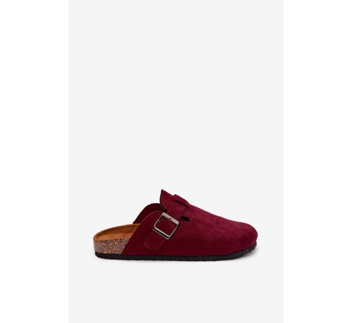 Dámské chodítka s přezkou Bordó Delirisse Dámské chodítka s přezkou Bordó Delirisse