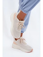 Dámské sportovní boty na platformě béžové model 22095071 - EVENTO