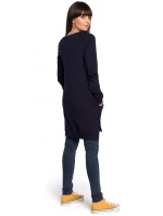 Tunika nadměrné velikosti s boky zelená model 15099615 - BeWear Tunika nadměrné velikosti s boky zelená model 15099615 - BeWear