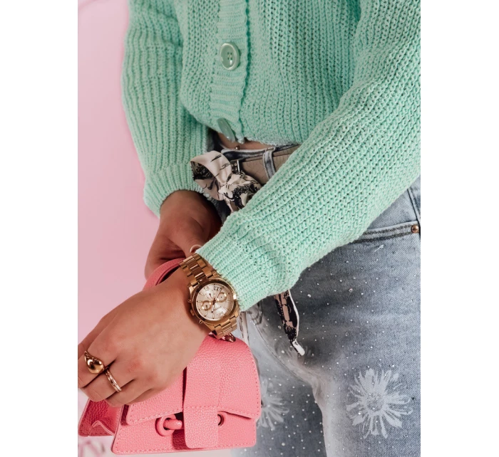 Dámský oversize žebrovaný svetr SWEETDREAM mint FashionStreet MY2458