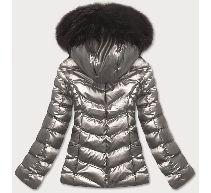 BŁYSZCZĄCA DAMSKA KURTKA ZIMOWA Z KAPTUREM model 21243713 - J.STYLE BŁYSZCZĄCA DAMSKA KURTKA ZIMOWA Z KAPTUREM model 21243713 - J.STYLE