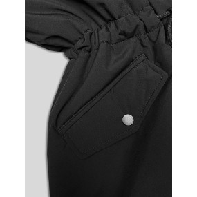 Černá oboustranná zimní bunda parka-kožíšek J Style (11Z8085)