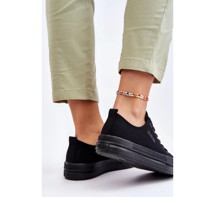 Nízké šněrovací tenisky Big Star LL274967 Černé Nízké šněrovací tenisky Big Star LL274967 Černé