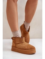 Sněhule se zdobením na platformě Big Star OO274A104 Camel Sněhule se zdobením na platformě Big Star OO274A104 Camel