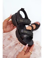 Dámské Sandály S Na Suchý Zip Černé model 21688284 - Boto Dámské Sandály S Na Suchý Zip Černé model 21688284 - Boto