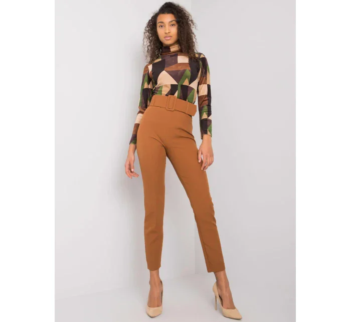 Spodnie LC SP 22K model 21141986 jasny brązowy - FPrice Spodnie LC SP 22K model 21141986 jasny brązowy - FPrice