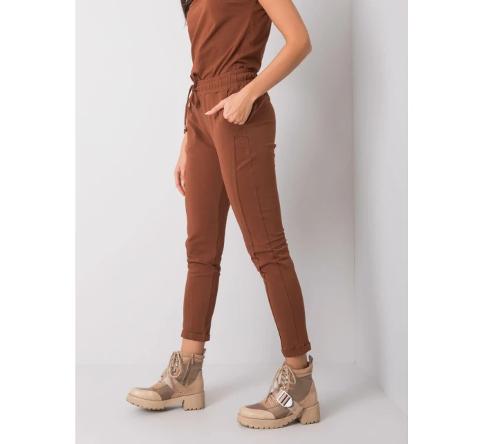 Tepláky RV DR 3589.07X tmavě hnědá