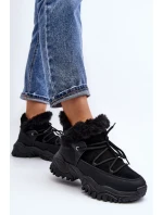 Dámské Trapper Boty S Kožešinou Černé model 20042290 - Kesi Dámské Trapper Boty S Kožešinou Černé model 20042290 - Kesi