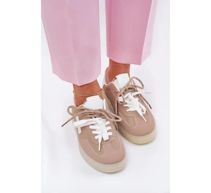 Dámské nízké sportovní boty – béžové Zelevelis Dámské nízké sportovní boty – béžové Zelevelis