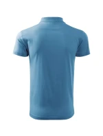 Single J. polokošile pánská azurově modrá