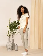 Dámské kalhoty OTHAW22TTROF044-83S béžové - Outhorn