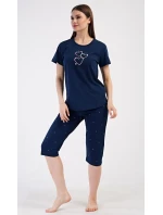 Dámské domácí šaty s tříčtvrtečním rukávem Lekníny