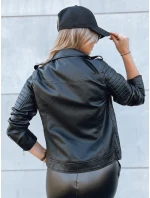 Dámská kožená bunda black Dstreet model 21971229 - FashionStreet Dámská kožená bunda black Dstreet model 21971229 - FashionStreet