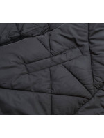 Karamelovo-černá oboustranná dámská zimní bunda (M-136)