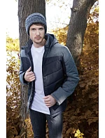 Daiber JN 1134 Pánská zimní bunda 02.1134 black/anthracite melange Daiber JN 1134 Pánská zimní bunda 02.1134 black/anthracite melange
