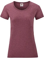 Fruit of the Loom Lady-Fit Valueweight T Dámské tričko 16.1372 heather burgundy