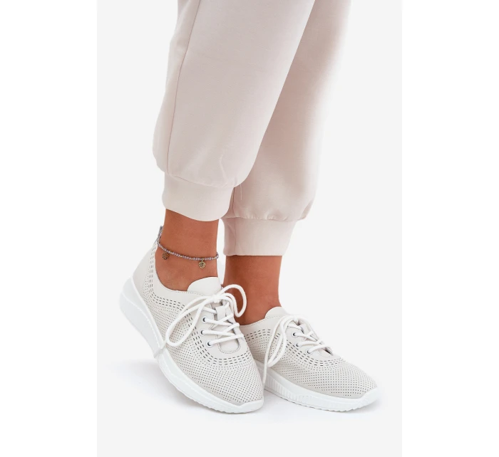 Dámské Kožené Sportovní Boty Vinceza 79532 Bílé Dámské Kožené Sportovní Boty Vinceza 79532 Bílé