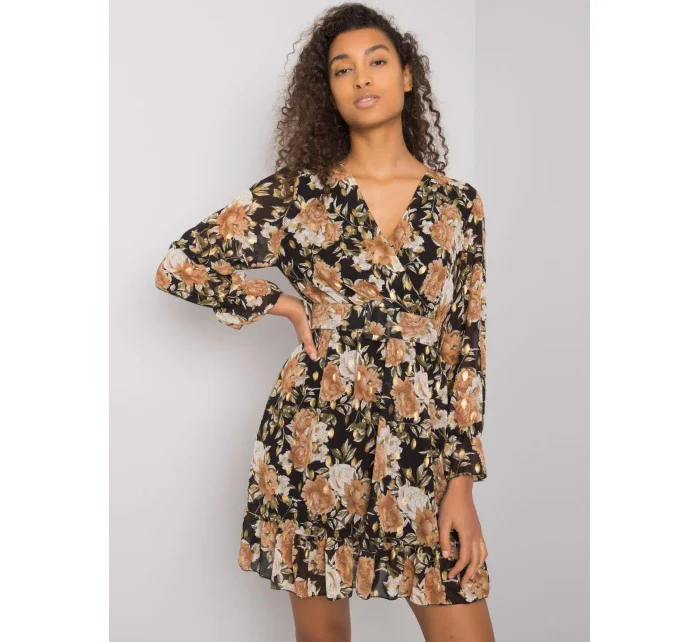 Šaty DHJ SK 12220 2.14P černá a béžová