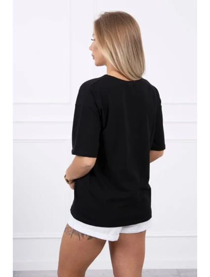 Kouzelná halenka s potiskem černá