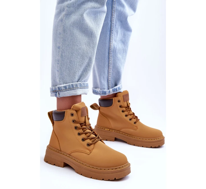 Dámské zimní botky hnědé model 21631388 - Boto Dámské zimní botky hnědé model 21631388 - Boto