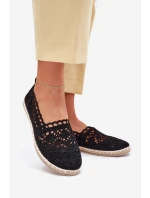 Krajkové Espadrilky Dámské Černé model 21701546 - Boto Krajkové Espadrilky Dámské Černé model 21701546 - Boto