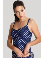 Vrchní díl plavek Swimwear Anya Spot Balconnet Tankini navy/ivory SW1011 - Panache Vrchní díl plavek Swimwear Anya Spot Balconnet Tankini navy/ivory SW1011 - Panache