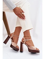 Sandály na podpatku model 226117 Step in style Sandály na podpatku model 226117 Step in style