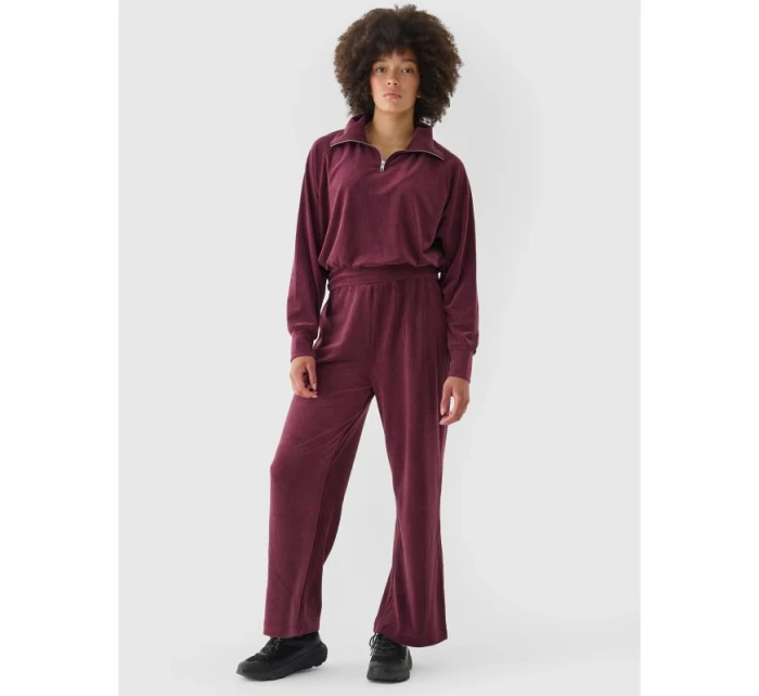 Dámská velurová mikina bez kapuce 4F 4FRAW24TSWSF2054-60S Dámská velurová mikina bez kapuce 4F 4FRAW24TSWSF2054-60S