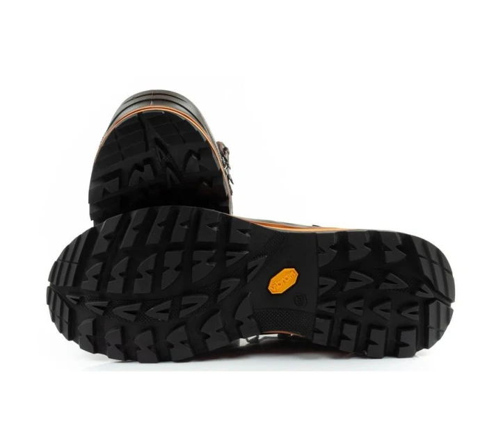 Grisport Marrone pánské trekové boty kožené nepromokavé kotníkové boty