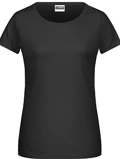 8007 Dámské tričko z bio bavlny model 22415354 black - Daiber
