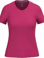 Kariban K 381 Dámské tričko s výstřihem do V 20.K381 fuchsia