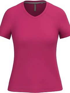 K Dámské tričko s výstřihem do V 20.K fuchsia model 22508285 - Kariban