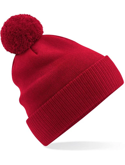 Beechfield B 450N Pletená bio čepice s bambulí "Snowstar®" 53.450N classic red Beechfield B 450N Pletená bio čepice s bambulí "Snowstar®" 53.450N classic red