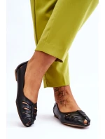 Pohodlné kožené dámské baleríny Černe Luka Pohodlné kožené dámské baleríny Černe Luka