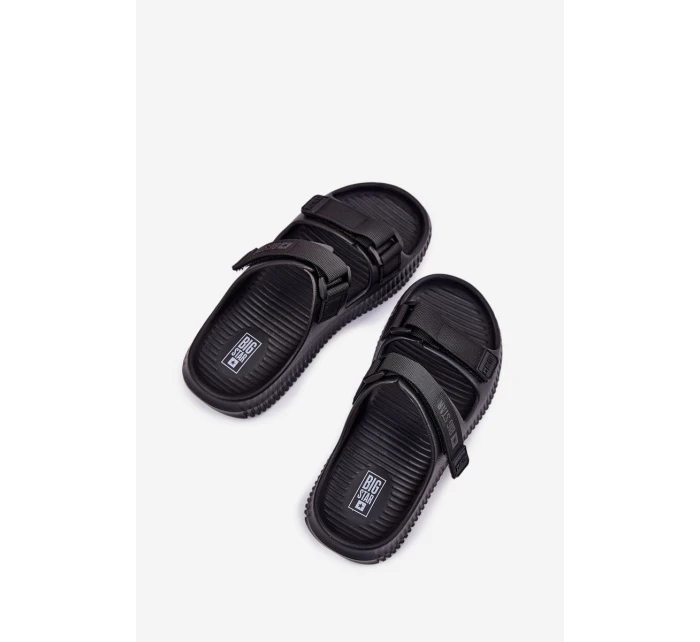 Dámské Pěnové Sandály Se Suchým Zipem Big Star RR274A527 Černé Dámské Pěnové Sandály Se Suchým Zipem Big Star RR274A527 Černé