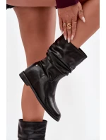 Kožené Dámské Kotníkové Boty S 02 Černé model 21728422 - Maciejka Kožené Dámské Kotníkové Boty S 02 Černé model 21728422 - Maciejka