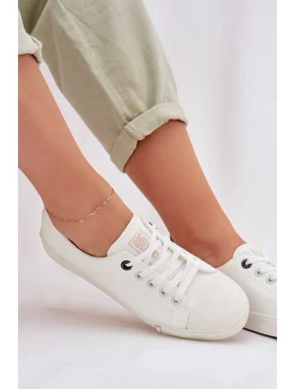 Dámské tenisky z eko kůže Big Star TT274023 Bílé Dámské tenisky z eko kůže Big Star TT274023 Bílé