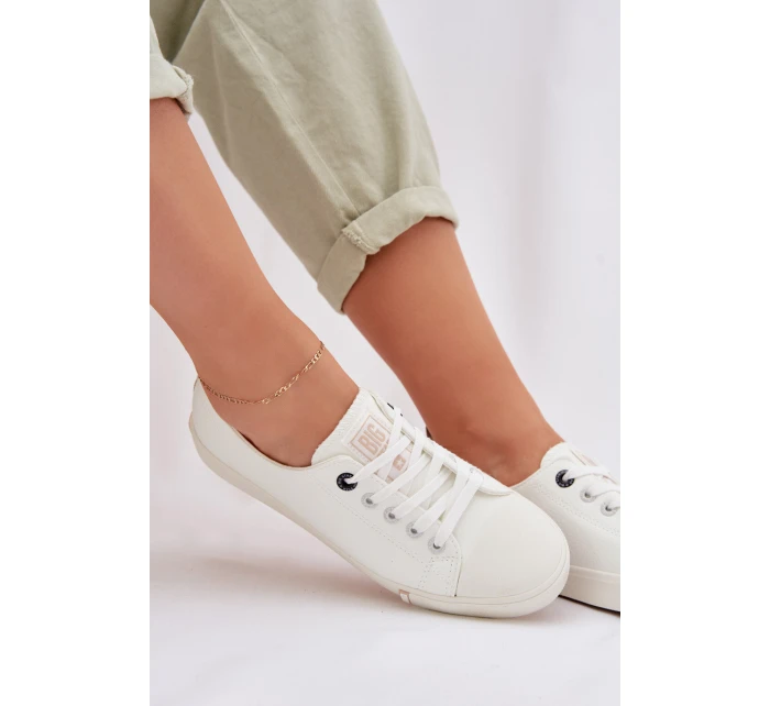 Dámské tenisky z eko kůže Big Star TT274023 Bílé Dámské tenisky z eko kůže Big Star TT274023 Bílé