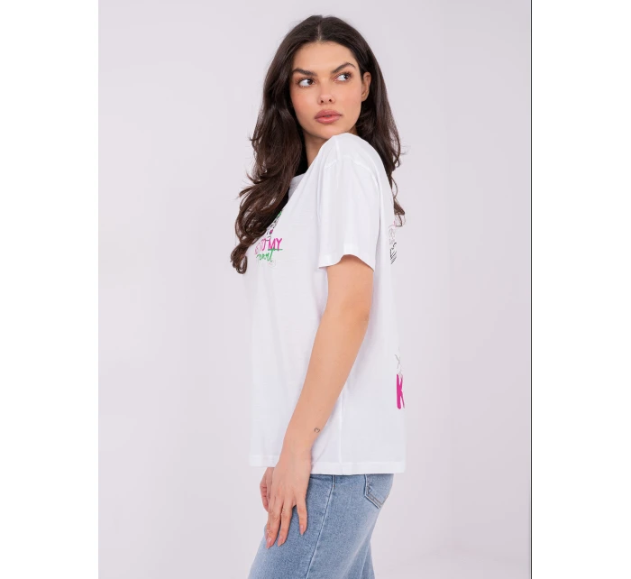 T shirt model 21821326 biały - FPrice