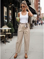 Spodnie damskie z wysokim stanem z  model 22067221 - FashionStreet