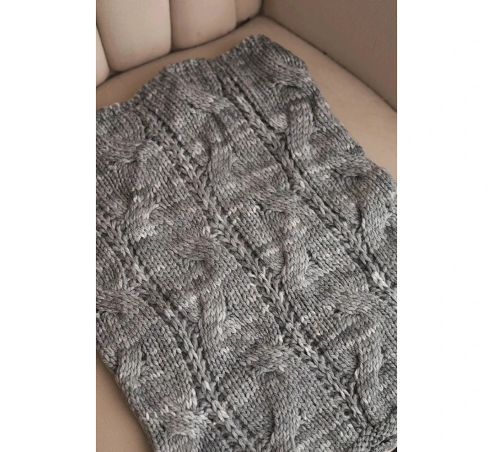 Komin dámský vlněný měkký melírovaný zimní šátek KN25 tmavě šedý Komin dámský vlněný měkký melírovaný zimní šátek KN25 tmavě šedý