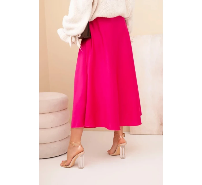 Dámská viskózová rozšířená sukně fuchsie Dámská viskózová rozšířená sukně fuchsie