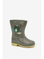 Dětské holínky tmavě zelené model 21794020 - Boto Dětské holínky tmavě zelené model 21794020 - Boto