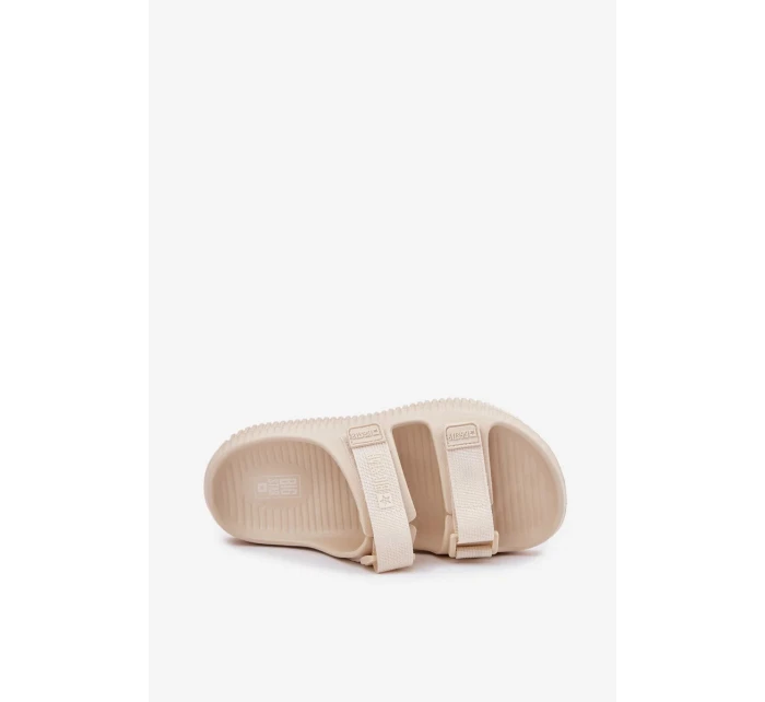 Dámské pěnové pantofle s pásky Big Star – béžové Dámské pěnové pantofle s pásky Big Star – béžové